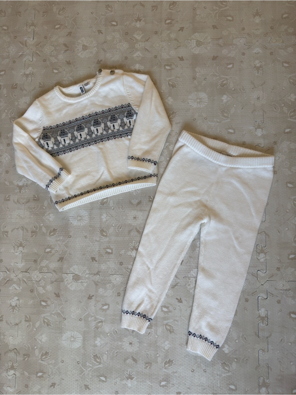 Janie and Jack Star Wars White Knit Sweater Set 18-24m